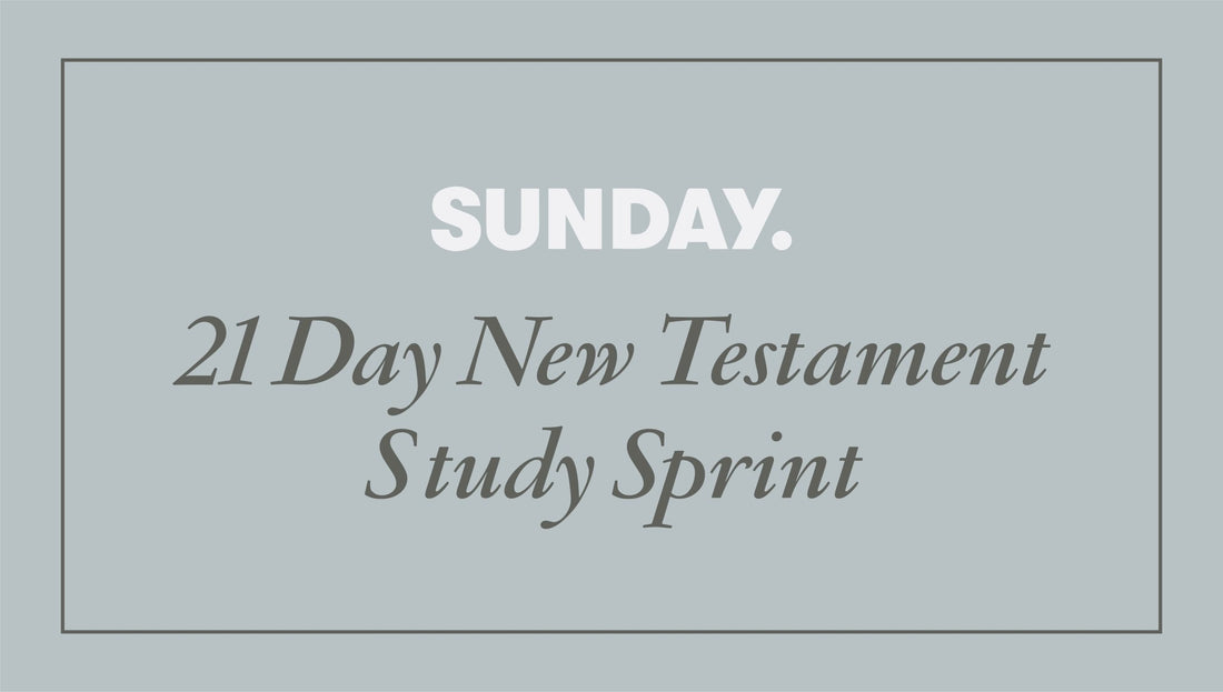 21 Day New Testament Study Sprint - Sunday