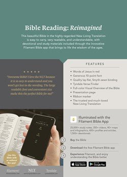 NLT Compact Giant Print Bible, Filament Enabled Edition - Sunday