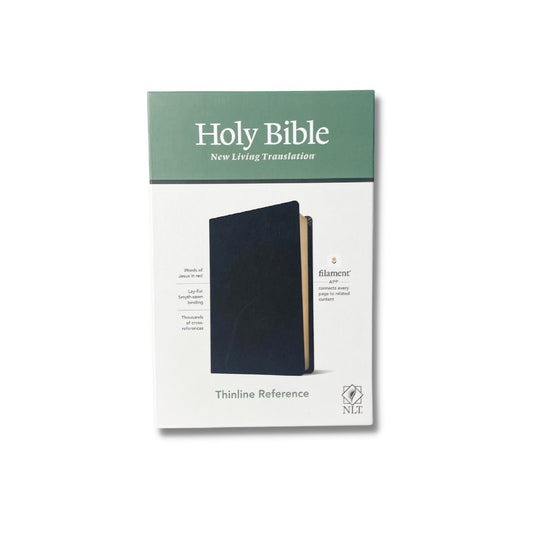 NLT Thinline Reference Bible, Genuine Leather, Filament Enabled Edition - Sunday