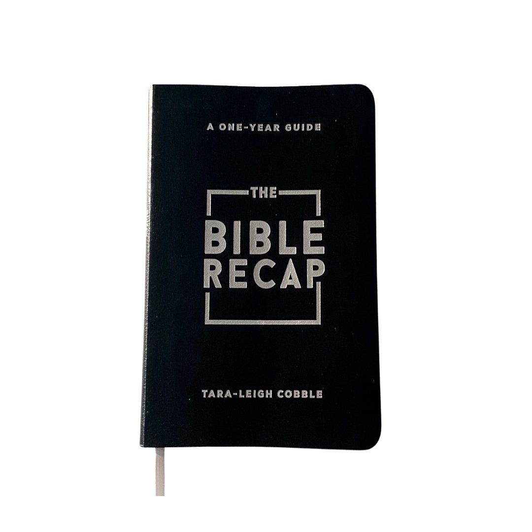 The Bible Recap, Personal Size, Black Bonded Leather - Sunday